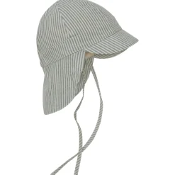 Huttelihut - Kid's Summer Hat Woven Stripe with Chin Straps - Cap