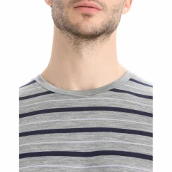 Icebreaker - Wave S/S Tee Stripe - Merinoshirt