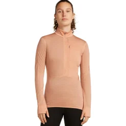 Icebreaker - Women's Realfleece Descender L/S Half Zip - Merinoshirt