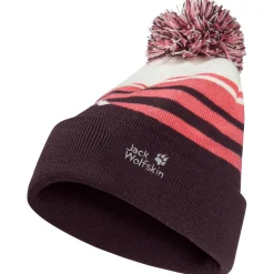 Jack Wolfskin - Kid's Stripy Pompom Beanie - Mütze