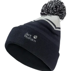 Jack Wolfskin - Kid's Stripy Pompom Beanie - Mütze