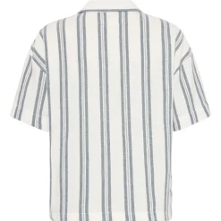KnowledgeCotton Apparel - Women's Striped S/S Shirt - Bluse