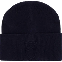 KnowledgeCotton Apparel - Embossed Owl DL Wool Beanie - Mütze