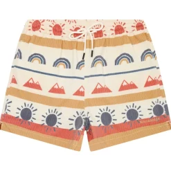 KnowledgeCotton Apparel - Mid-Thigh Icon AOP Seersucker Swimshorts - Badehose