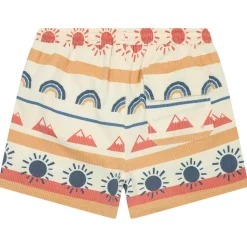 KnowledgeCotton Apparel - Mid-Thigh Icon AOP Seersucker Swimshorts - Badehose