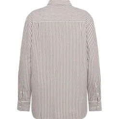 KnowledgeCotton Apparel - Women's Oxford Striped Boyfriend Fit Shirt - Hemd