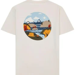 KnowledgeCotton Apparel - Regular S/S Heavy Single Jersey Scenery Back Print - T-Shirt