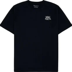 KnowledgeCotton Apparel - S/S Heavy Single Owl Emb. At Chest - T-Shirt