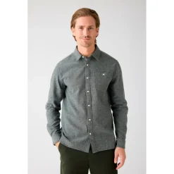 KnowledgeCotton Apparel - Zig-Zag Twill Structure Shirt - Hemd