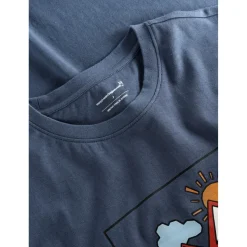 KnowledgeCotton Apparel - Regenerative Organic Cotton Front Print T-Shirt - T-Shirt