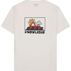 KnowledgeCotton Apparel - Regenerative Organic Cotton Front Print T-Shirt - T-Shirt