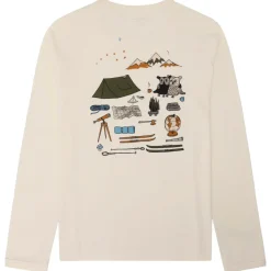 KnowledgeCotton Apparel - Long Sleeved Camping Back Print - Longsleeve