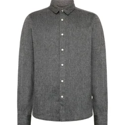 KnowledgeCotton Apparel - Regular Fit Dobby Look Shirt - Hemd