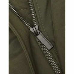 KnowledgeCotton Apparel - Long Soft Shell Jacket Climate Shell - Mantel