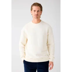 KnowledgeCotton Apparel - Heavy Diagonal Structure Sweater - Fleecepullover