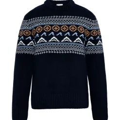 KnowledgeCotton Apparel - Lampswool Campaign Pattern C. Neck - Wolljacke