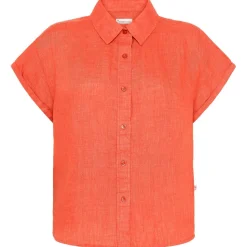 KnowledgeCotton Apparel - Women's Aster Fold Up S/S - Bluse