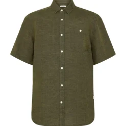 KnowledgeCotton Apparel - Regular Linen S/S Shirt - Hemd