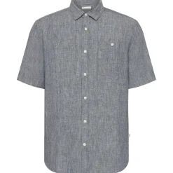KnowledgeCotton Apparel - Regular Linen S/S Shirt - Hemd