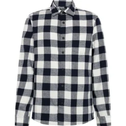 KnowledgeCotton Apparel - Regular Fit Checkered Flannel - Hemd