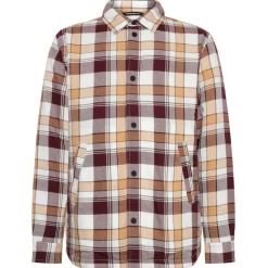 KnowledgeCotton Apparel - Checked Loose Fit Padded Overshirt - Hemd