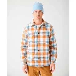 KnowledgeCotton Apparel - Checked Loose Fit Padded Overshirt - Hemd