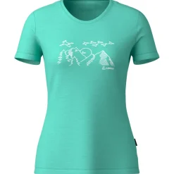 Löffler - Women's Printshirt Sunset Merino-Tencel - Merinoshirt