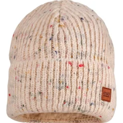 maximo - Girl-Beanie Effektgarn Jerseyfutter mit Umschlag - Mütze