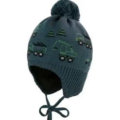 maximo - Mini Boy's Mütze mit Pompon und Band - Mütze