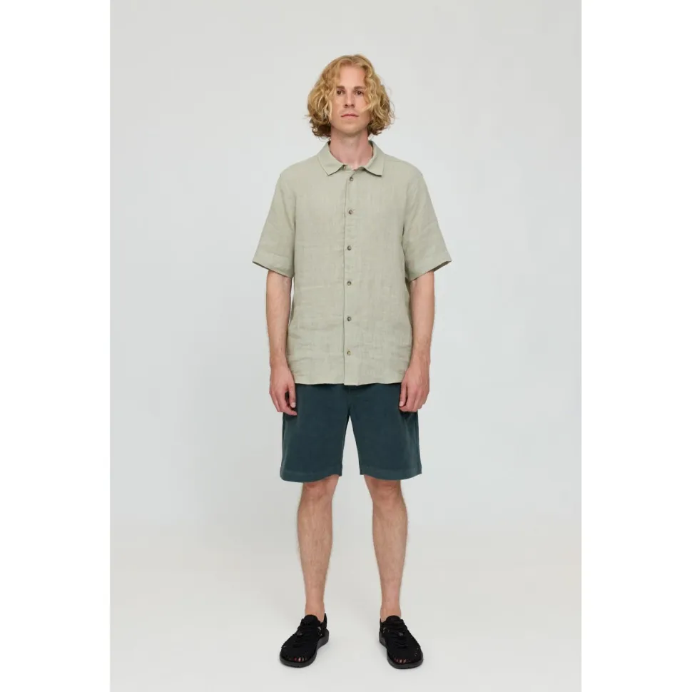 Mazine - Shortsleeve Linen Shirt - Hemd