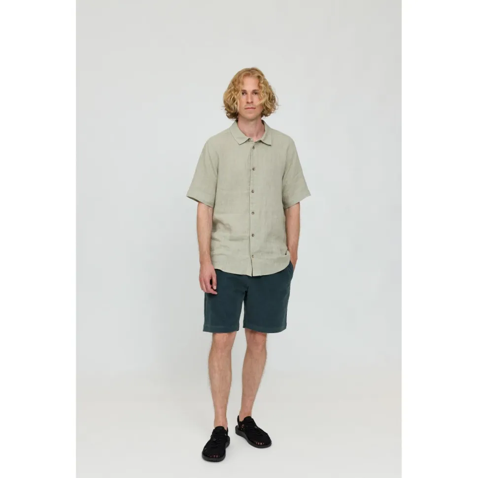 Mazine - Shortsleeve Linen Shirt - Hemd