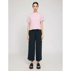 Mazine - Women's Crew Neck Viscose Blouse - Bluse
