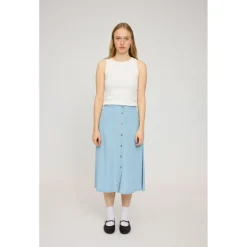 Mazine - Women's Denim Midi Skirt - Rock