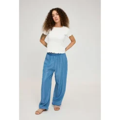 Mazine - Women's Denim Parachute Pants - Freizeithose