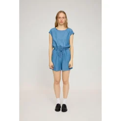 Mazine - Women's Denim Short Jumpsuit - Jumpsuit