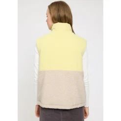 Mazine - Women's Fabric Blocking Vest - Fleeceweste