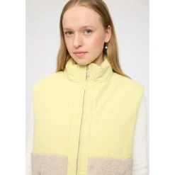 Mazine - Women's Fabric Blocking Vest - Fleeceweste