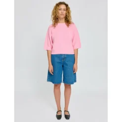 Mazine - Women's Half Sleeve Knit Jumper - Pullover