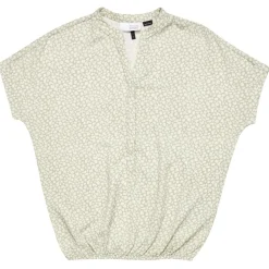 Mazine - Women's Printed V-Neck Blouse - Bluse