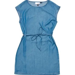 Mazine - Women's Sleeveless Denim Dress - Kleid
