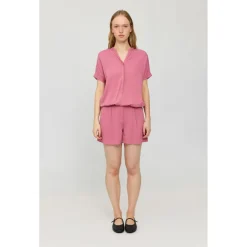 Mazine - Women's V-Neck Blouse - Bluse