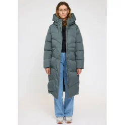 Mazine - Women's Waves Quilt Puffer Coat - Mantel