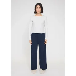 Mazine - Women's Wide Leg Jersey Knit Pants - Freizeithose