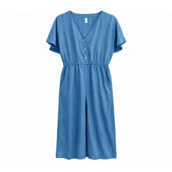 Mazine - Women's Wide Leg Tencel Jumpsuit - Jumpsuit