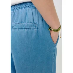 Mazine - Women's Wide Leg Tencel Elastic - Freizeithose