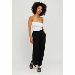 Mazine - Women's Wide Leg Viscose Pants - Freizeithose