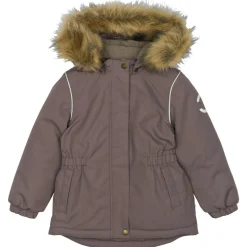 Mikk-Line - Kid's Winter Jacket Waist Solid with Fake Fur - Winterjacke