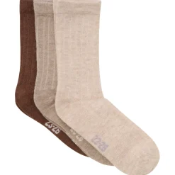 Minymo - Kid's Wool Socks Rib 3-Pack - Multifunktionssocken