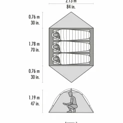MSR - Access 3 Tent - 3-Personen Zelt