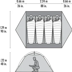 MSR - Elixir 4 Person Tent V3 - 4-Personen Zelt